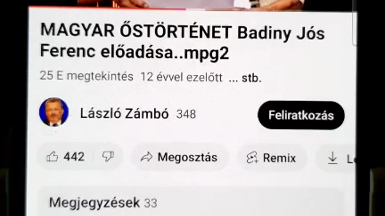 Badiny Jós Ferenc pár fontos videója egyben.