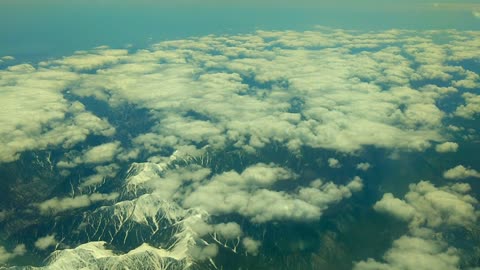 Mount Fuji Aerial View _ Fuji-san _ Birds eye view of Mount Fuji _ Mt. Fuji from plane _ Japan Tokyo