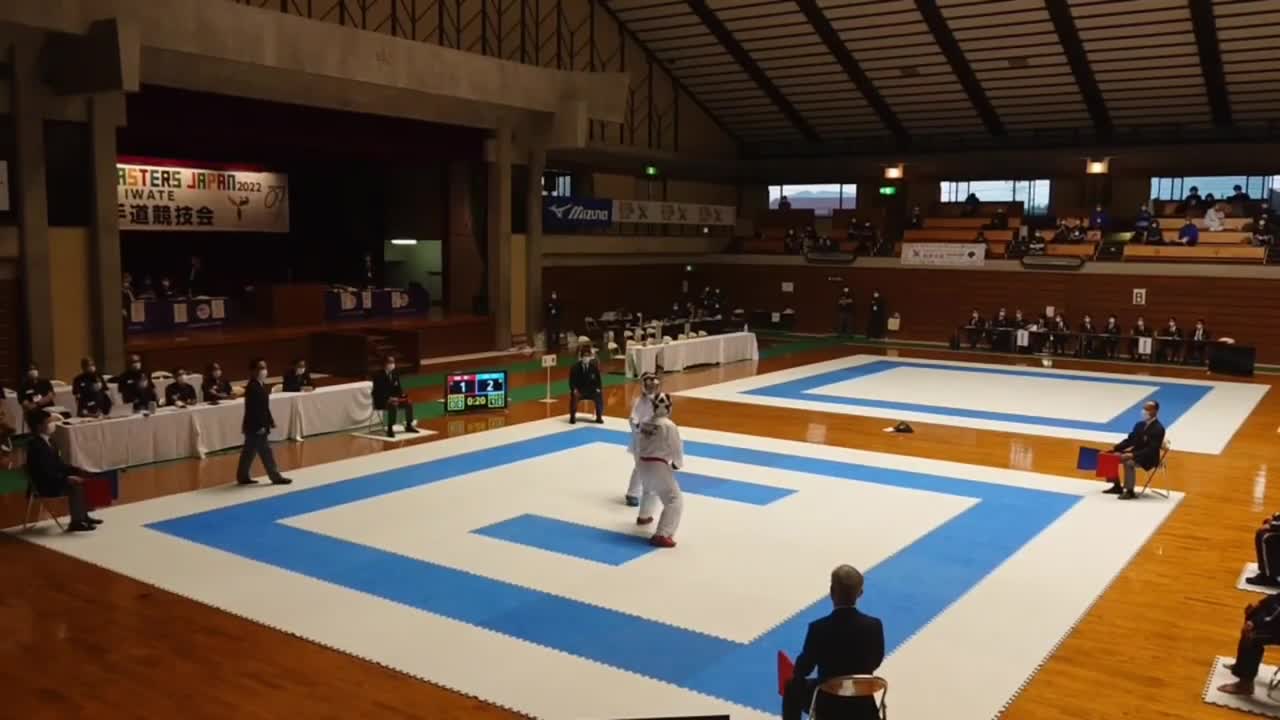 2022年日本スポーツマスターズ岩手大会 男子組手3部決勝