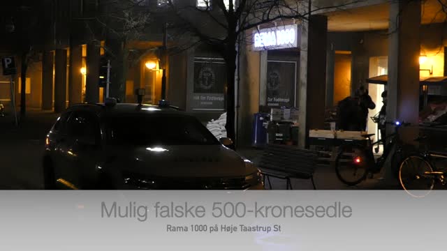 Mulig falske 500-kronesedler i Rama1000 på Høje Taastrup St.