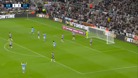 Newcastle 1-0 Man City | Defeat in Carabao Cup