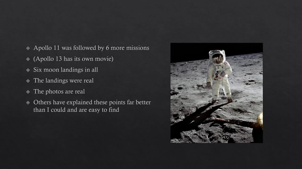 Five Words that Prove the Moon Landings were Real