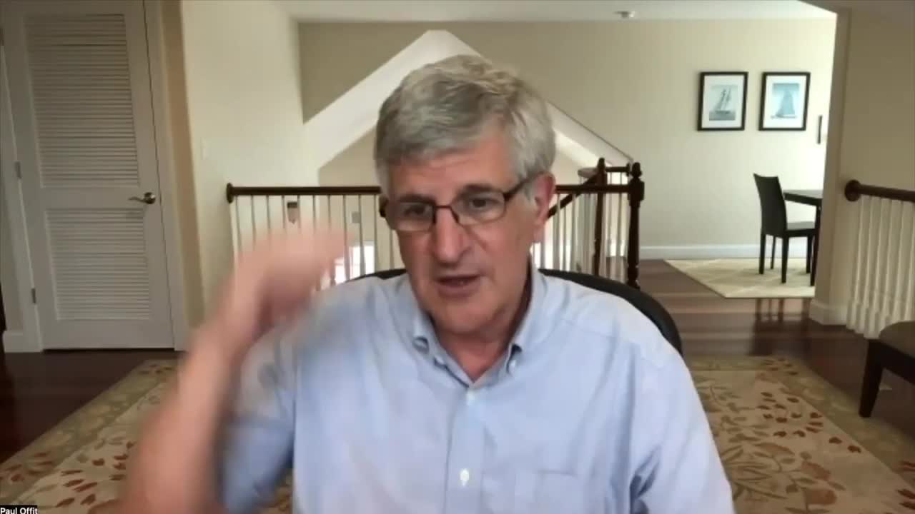 Paul Offit, FDA, vax Booster: Non puoi vaccinare milioni di persone su dati raccolti da qualche topo