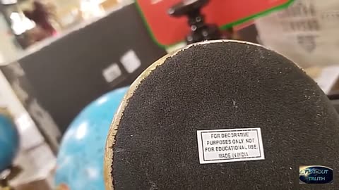 Interesting that globes are labeled "not for educational purposes".