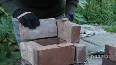 How to Make a Simple Brick Cook Stove in an Emergency (mirrored)