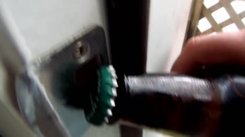 How To Open a Beer Bottle With Your Door