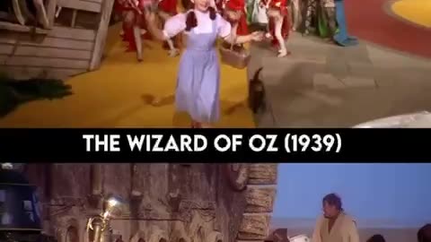 The Wizard of Oz follows much of the same plot line as Star Wars.