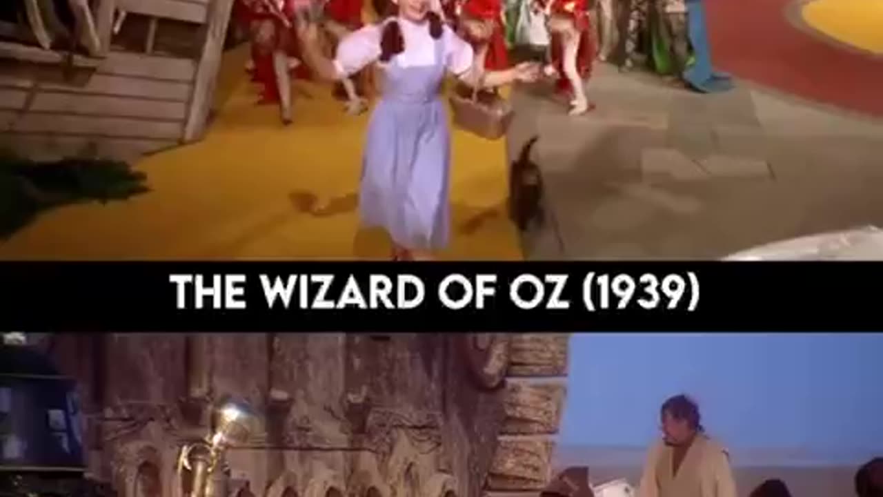 The Wizard of Oz follows much of the same plot line as Star Wars.
