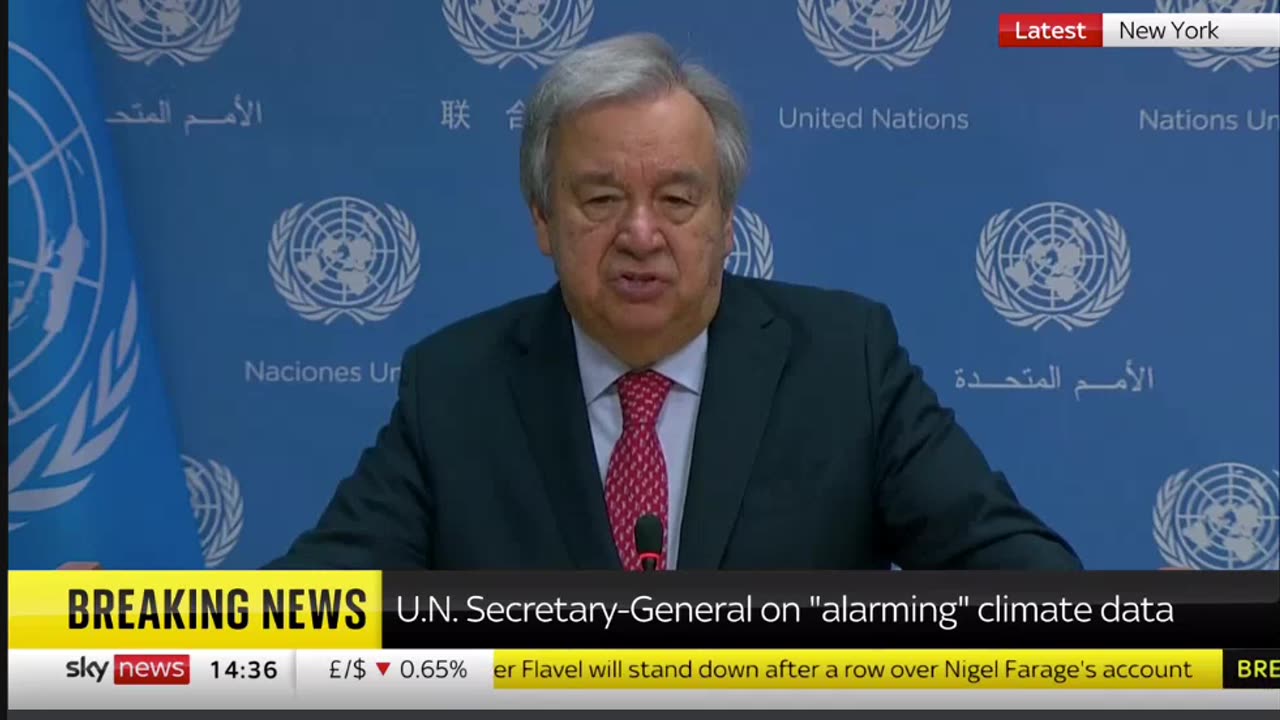 United Nations Secretary General Antonio Guterres