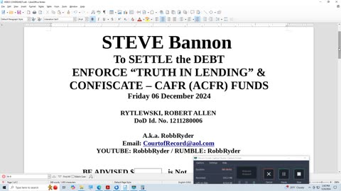 STEVE Bannon To Settle the Debt Enforce Truth in Lending & ...