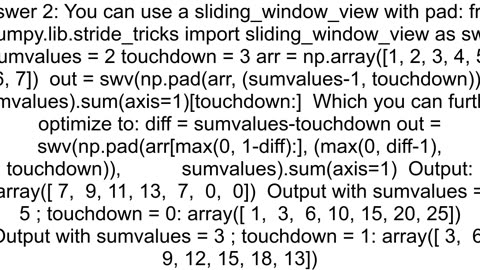 Efficient shift and roll in numpy without pdSeries