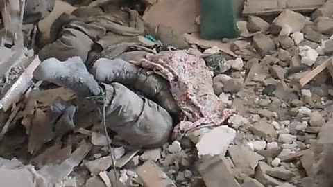 Aftermath of Mortar Strikes on Occupied House