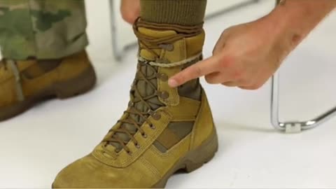 How to tie and blouse your military boots