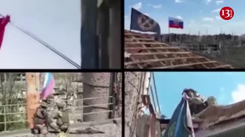 Wagner group releases footage of its fighters raising flags said to be in Bakhmut