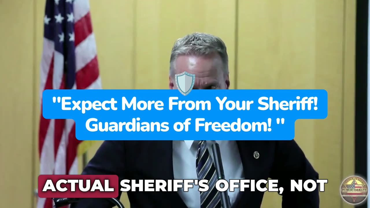 "Expect More from Your Sheriff! Guardians of Freedom!"