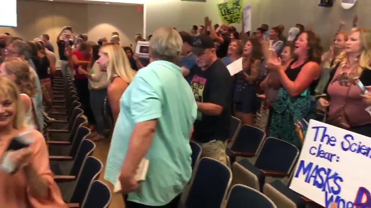 This was the moment St.Louis County Council declared an end to the mask mandate yesterday.