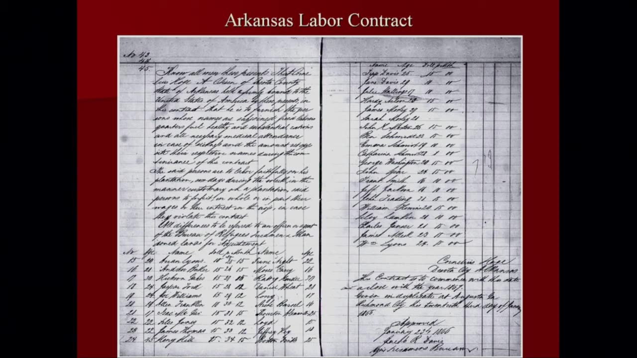 Freedmens Bureau Records for Family Historical Research broadcast 2015 Mar 12
