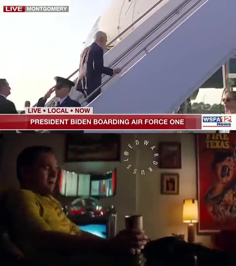 Edward @edwardrussl Biden vs stairs