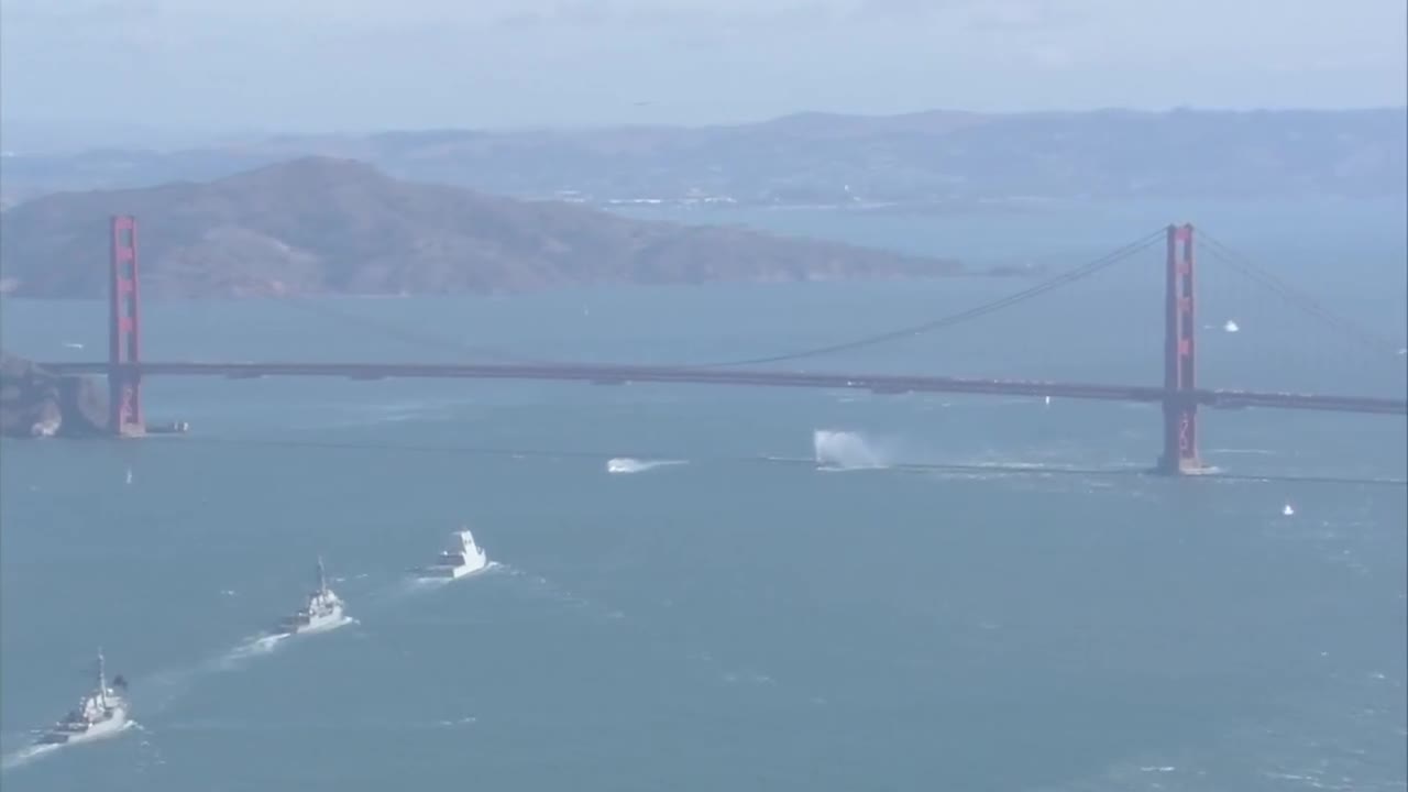 WATCH: Parade of Ships for San Francisco Fleet Week