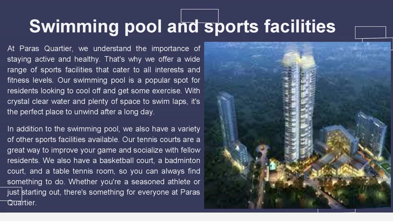 Active Living at Paras Quartier Gurgaon