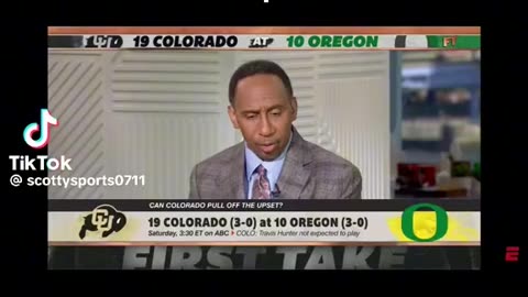 Stephen a Smith Predicted Colorado vs Oregon