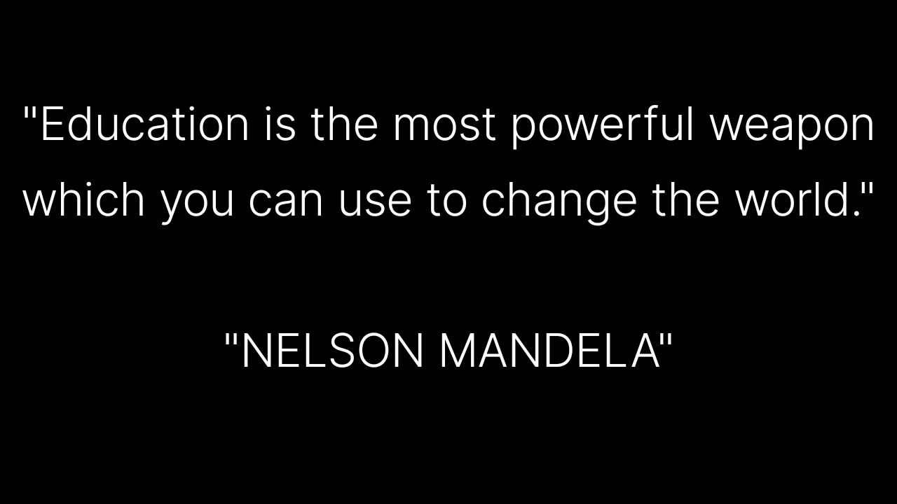 Thought by nelson mandela