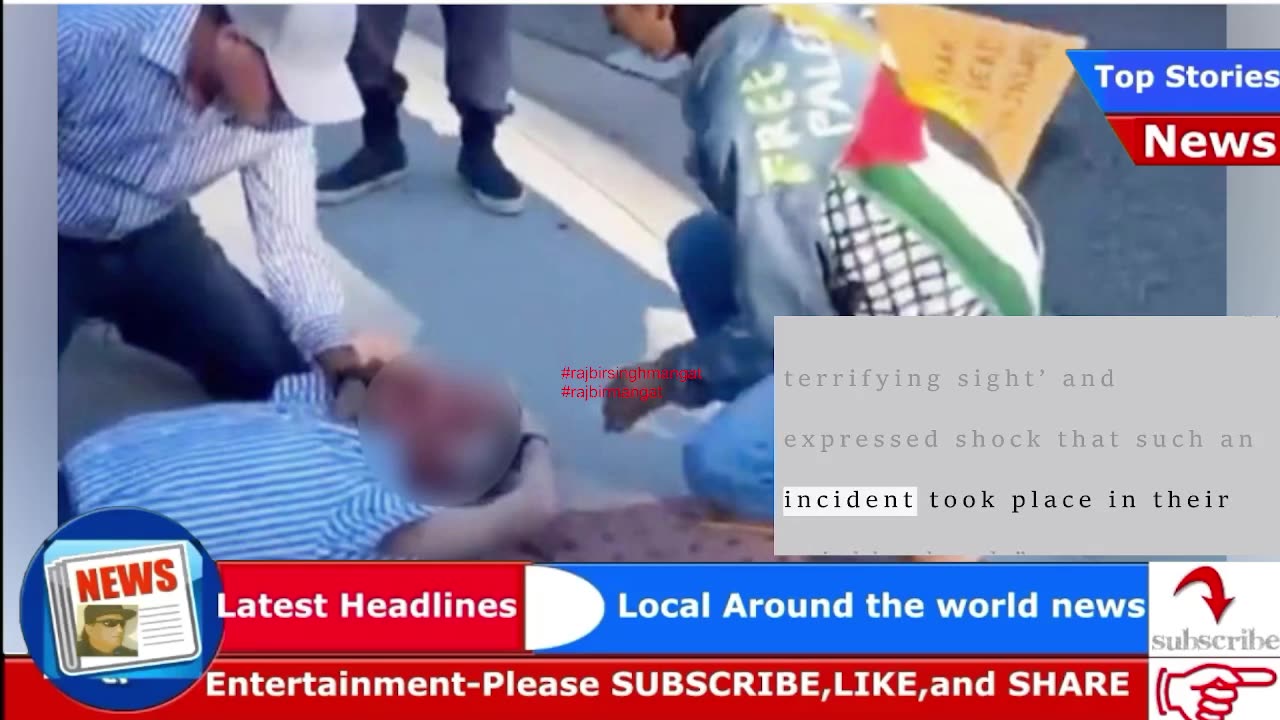 Jewish man dead after allegedly being struck by pro-Palestinian protester