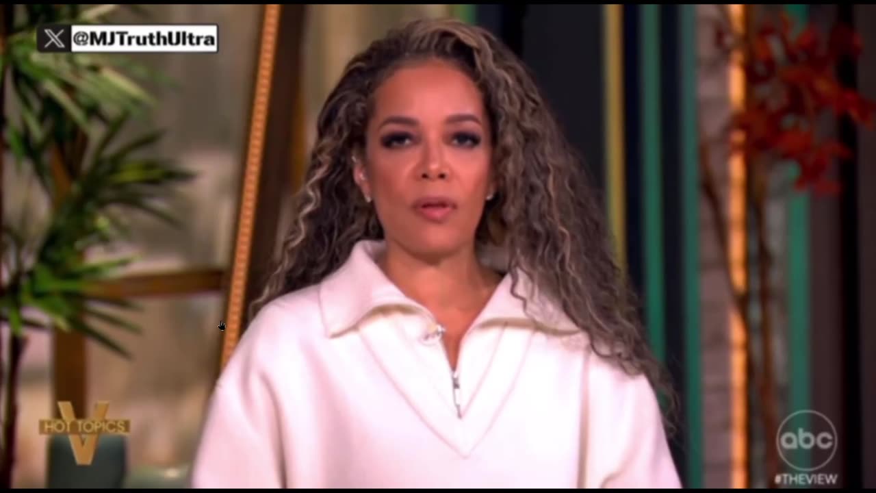 Race baiter Sunny Hostin had to read on-air on The View a legal clarification