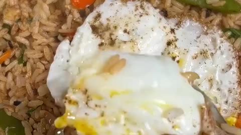 Egg fried rice recipe 😋