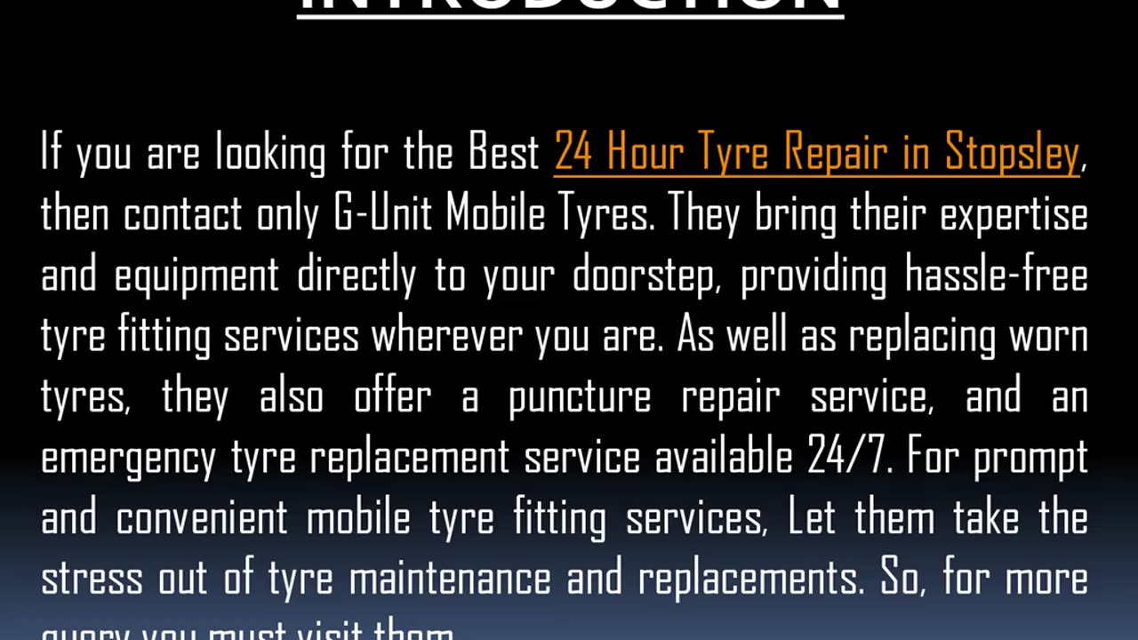 One of the Best 24 Hour Tyre Repair in Stopsley