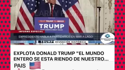 TRUMP DISCURSO DESPUÉS DE LAS FALSAS ACUSACIONES DEL FISCAL ALVIS BRAGG