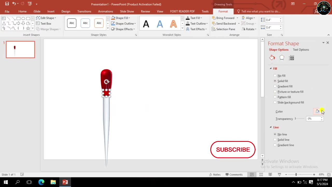 How to draw a schematic diagram of droppers using Microsoft PowerPoint