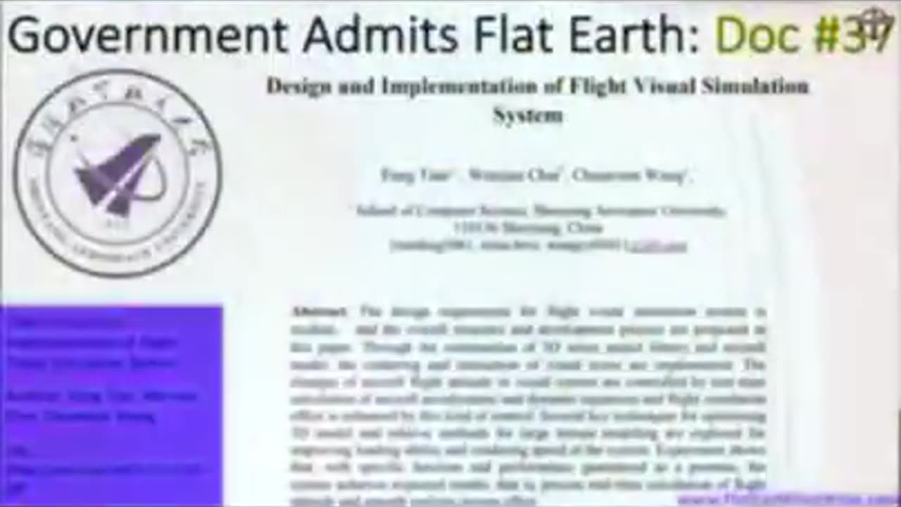 GOVERNMENT ADMITS FLAT EARTH