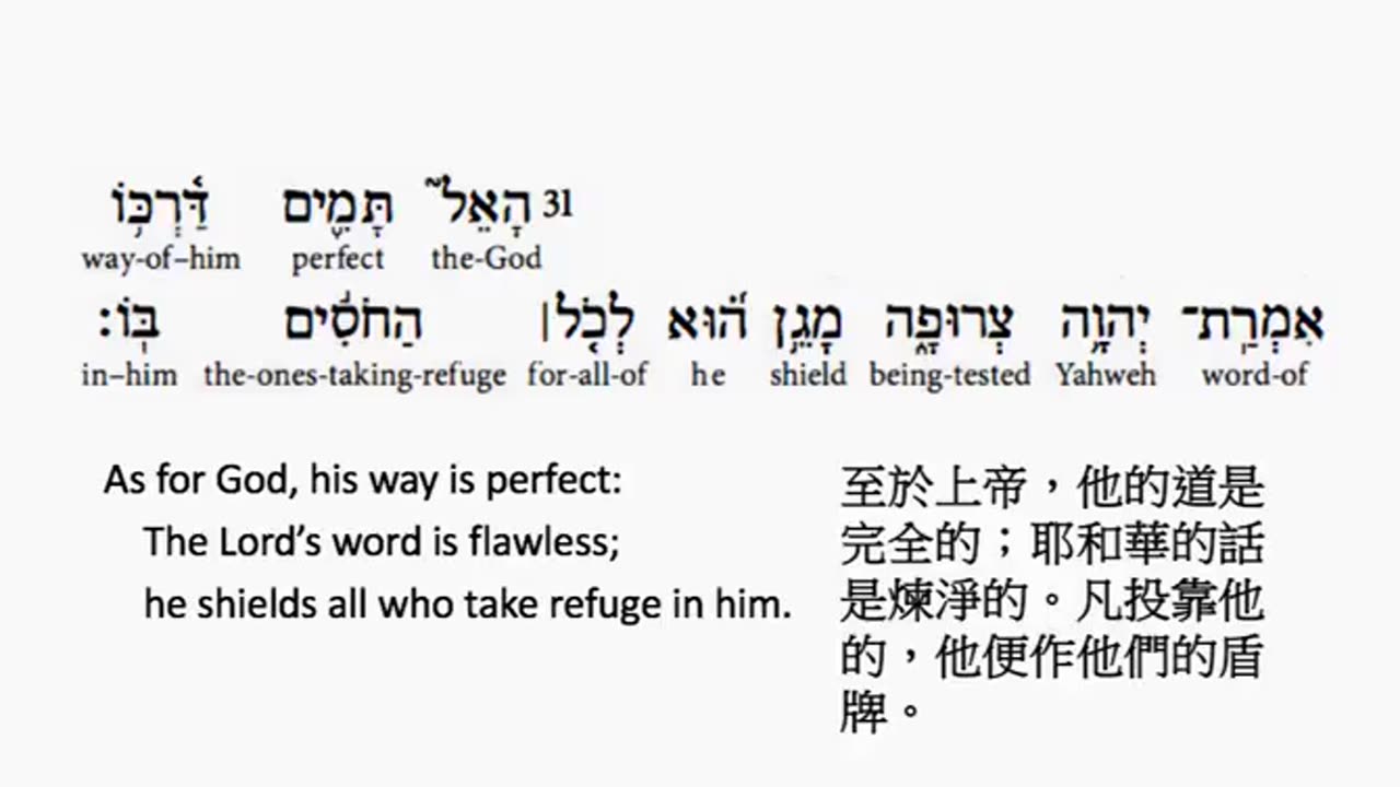 psalm 18 in hebrew _salmo 18 en hebreo