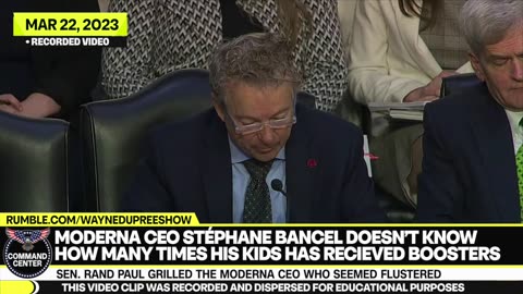 Rand Paul Grills Moderna CEO Which Causes Confusion