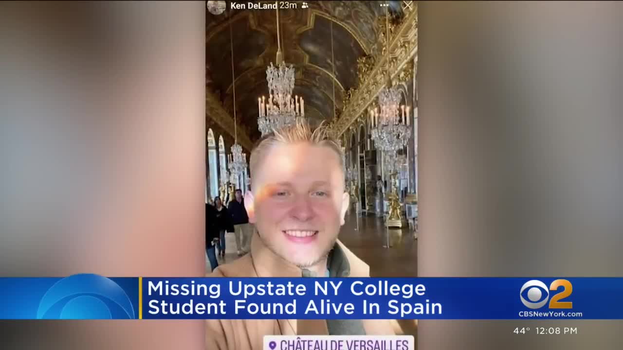 Missing New York college student found alive in Spain