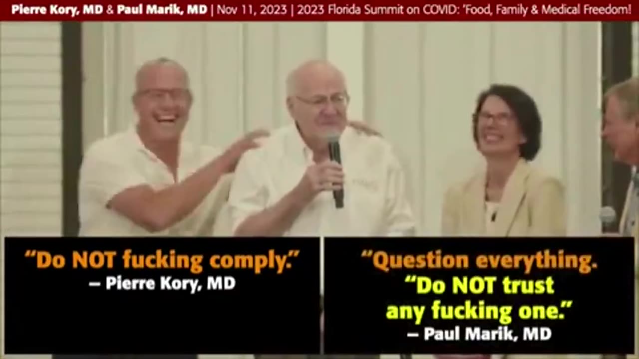 'DO NOT FUCKING COMPLY,' SAYS PIERRE KORY, MD