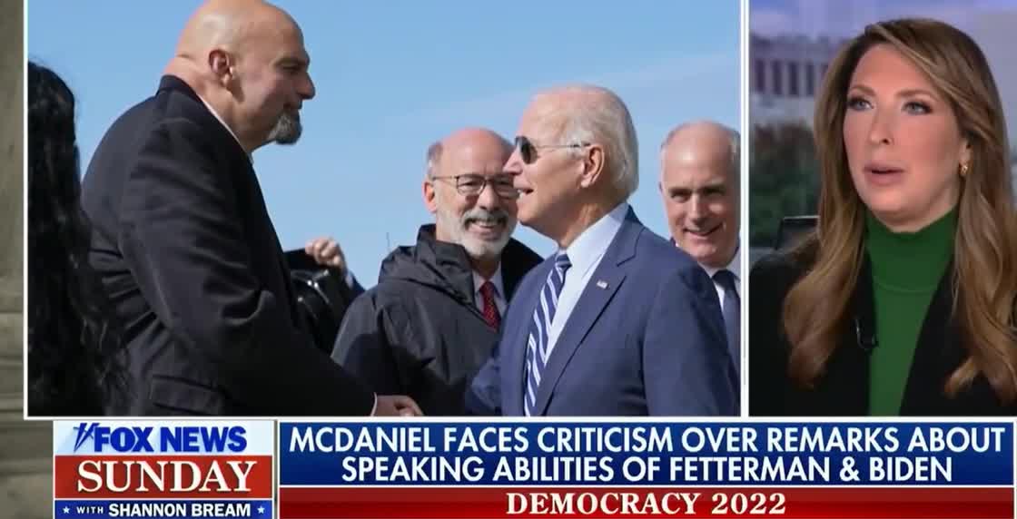 Ronna McDaniel REFUSES To Back Down After Pointing Out Fetterman's Lack Of Speaking Ability