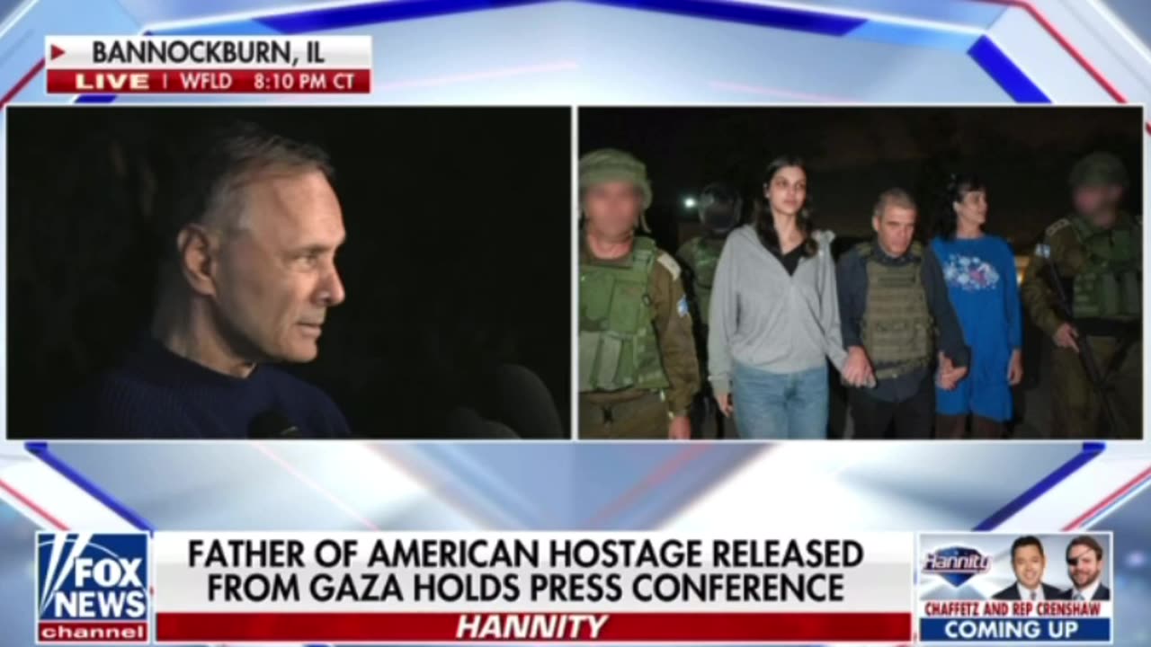 Father of American hostages released from Gaza holds press conference