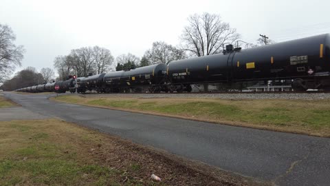 Canadian National Rolling Through Stanley NC On New Years Day 2023