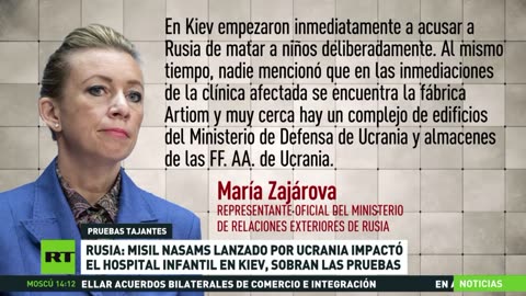 Rusia presenta pruebas del impacto de un misil occidental contra un hospital en Kiev
