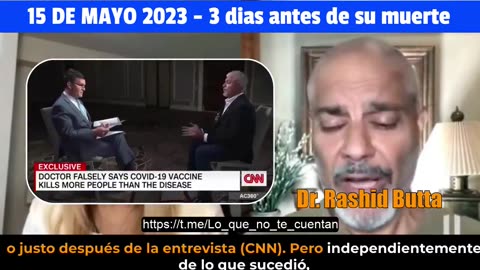 EL ULTIMO MENSAJE DE EL DR. RASHID BUTTA 3 DIAS ANTES DE QUE LA ELITE LO MATARA