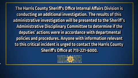 Harris County Sheriff Officer Involved Shooting of Anthony Turner