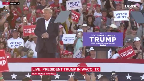 President Trump in Waco, TX