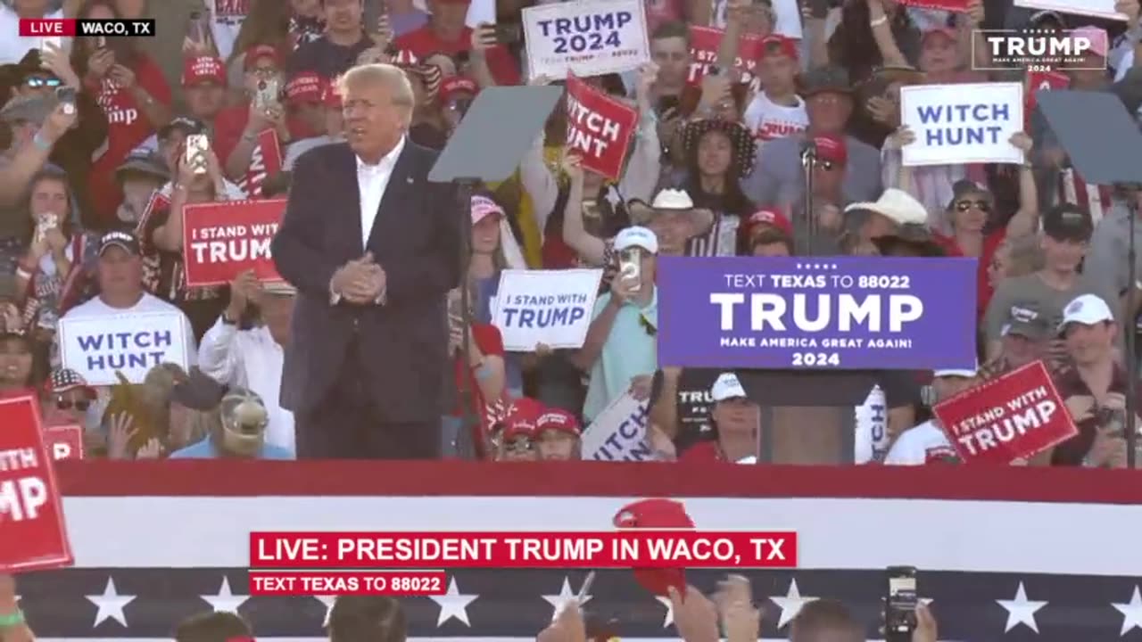 President Trump in Waco, TX