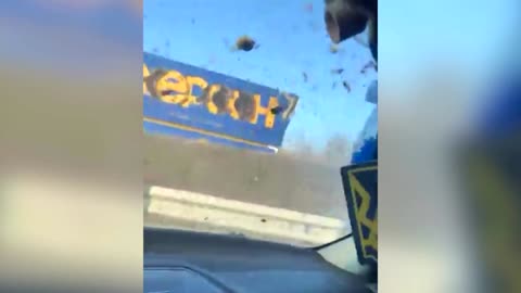 Ukraine gas station explodes meters from eyewitness