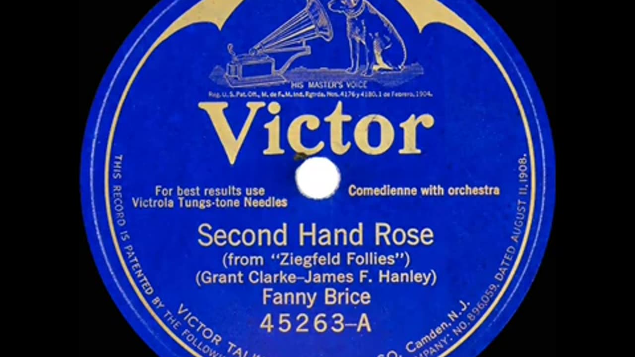 Second Hand Rose By Fanny Brice 1921