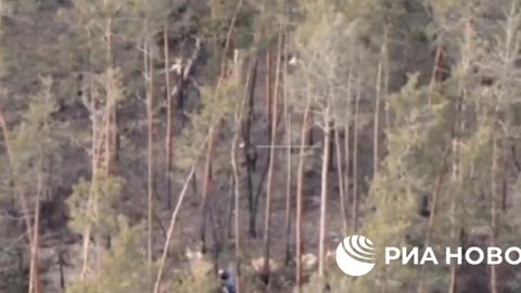 Russian mortar hit Ukrainian forces