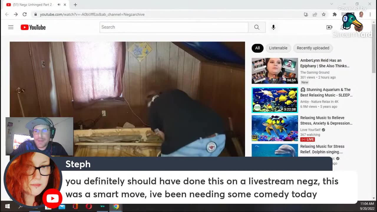 Negz & DCMediagirl - The Unhinged Saga Part 2, Negz destroys his Couch w/ a Chainsaw Indoors!