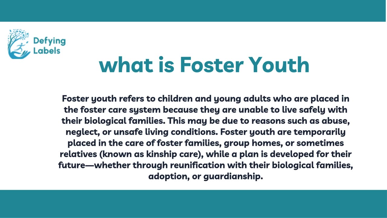 Defying Labels: Empowering Foster Youth to Rewrite Their Stories